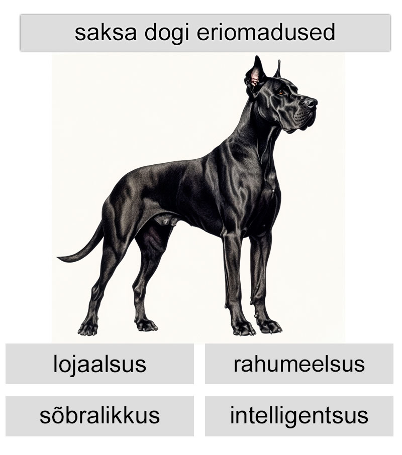 saksa dogi eriomadused